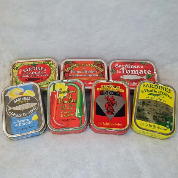 Sardines différentes saveurs